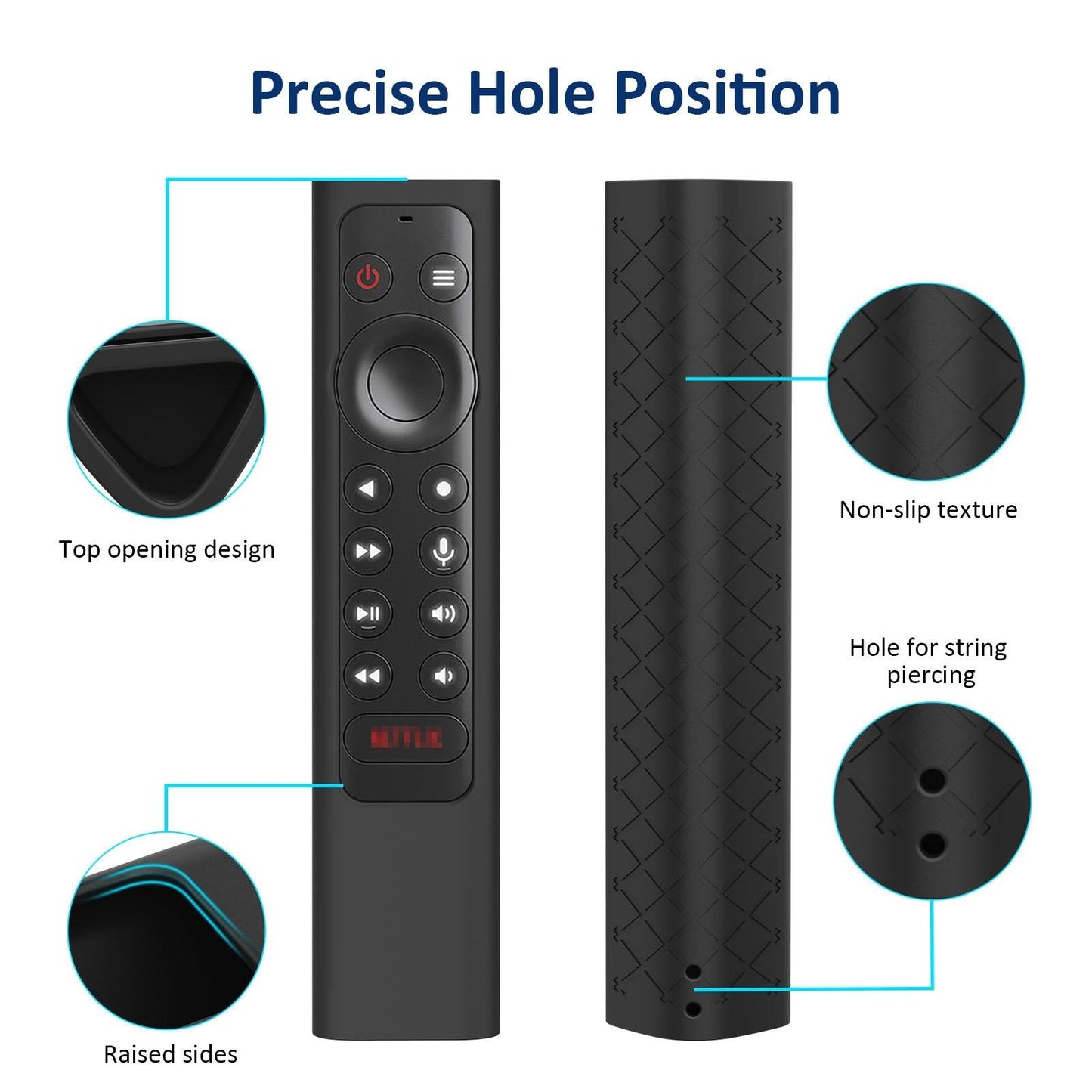 Silicone Case With Lanyard For Nvidia Shield Tv Pro - Black-1915196843139141634