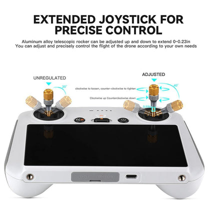 Aluminum Telescopic Joystick With Screen Remote For Dji Mini 3 Pro-1964932182304755716