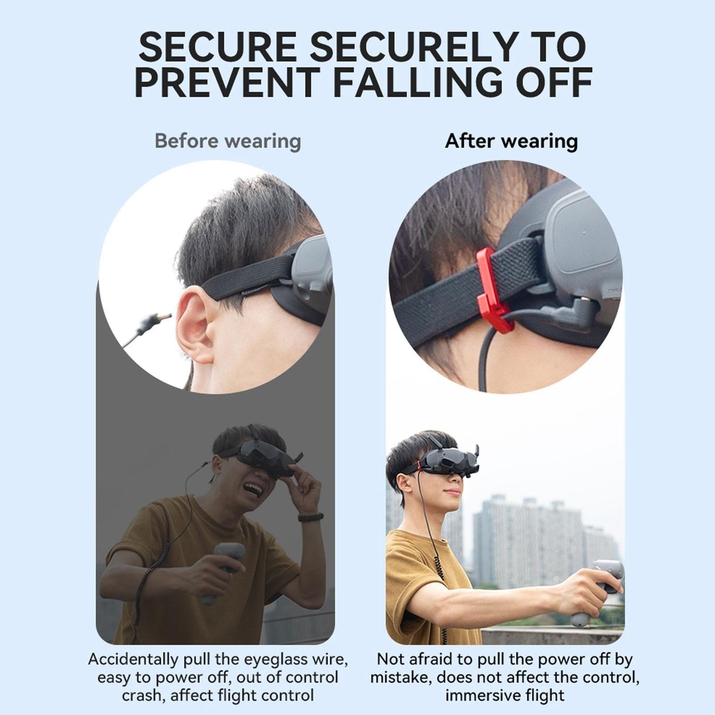 Anti-Fall Aluminum Alloy Fixing Parts For Dji Avata Goggles 2-1915197686684979207