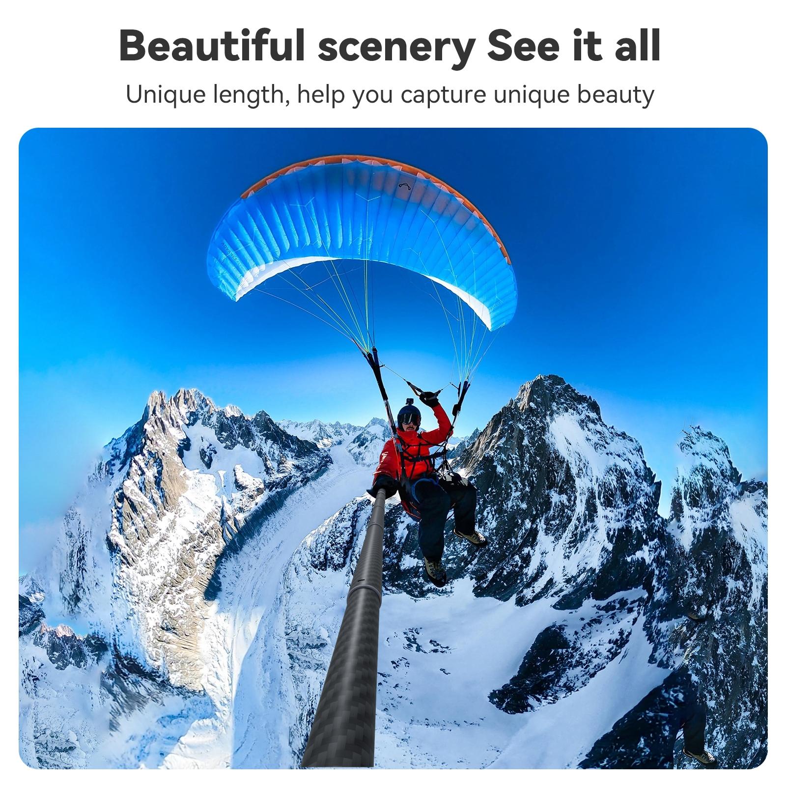 3M Carbon Fiber Selfie Stick Monopod For Action Cameras - 1 / 4 Screw-1915198269802287109