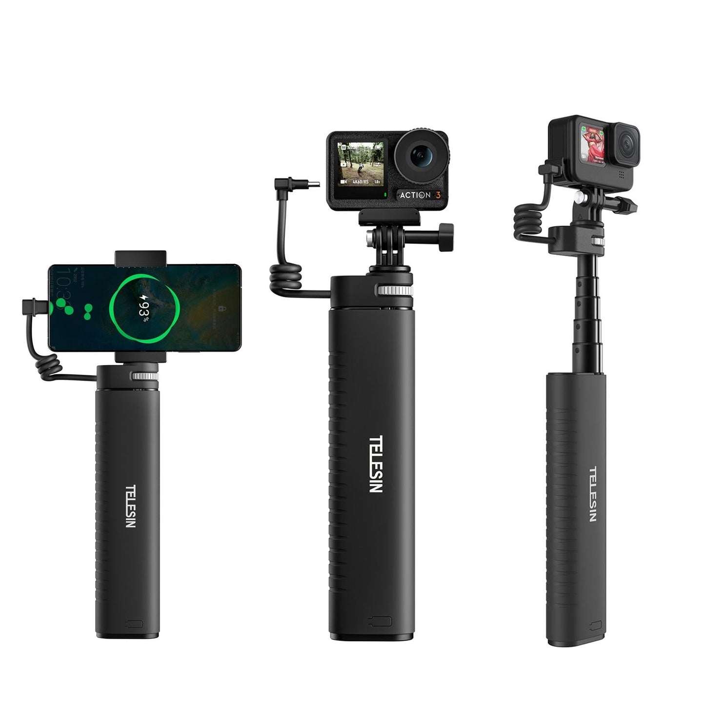 Sports Camera And Phone Selfie Stick With 10000Mah Power Bank-1915197572218228736