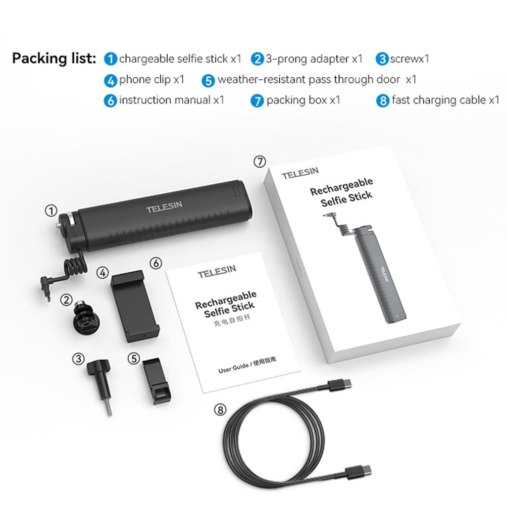 Sports Camera And Phone Selfie Stick With 10000Mah Power Bank-1915197572218228738