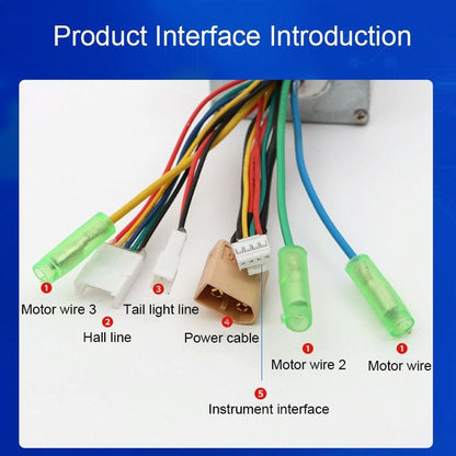 350W Sine Wave Bldc Vehicle Controller For 24V / 36V / 48V-1964932321148801027