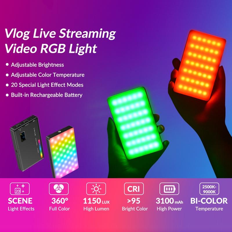 Portable Rgb Led Fill Light For Photography - Small Size-1964932236444831752