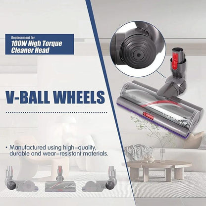 Powerful 100W Suction Head For Dyson V10 / V11 With V-Ball Wheels-1969996470123892737