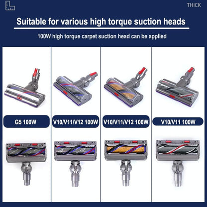 Powerful 100W Suction Head For Dyson V10 / V11 With V-Ball Wheels-1969996470123892740