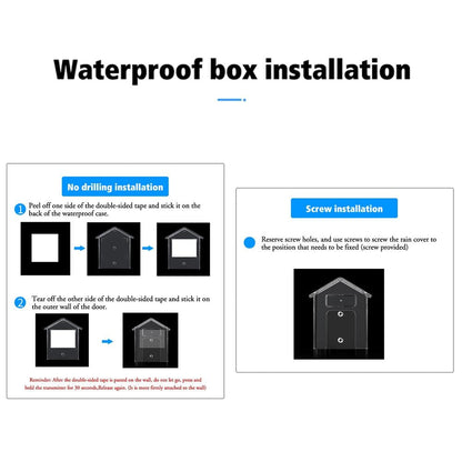 Waterproof Outdoor Doorbell Cover - Transparent Rain Protection-1915197135691845641