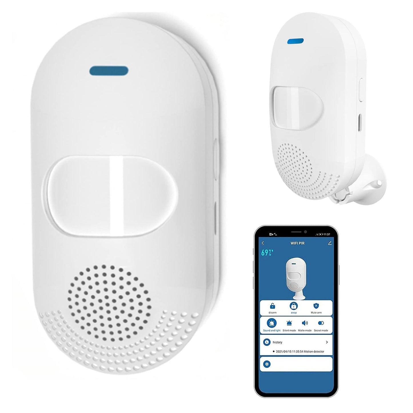 Smart Wifi Motion Sensor Alarm With Tuya App Control-1915197240205512704