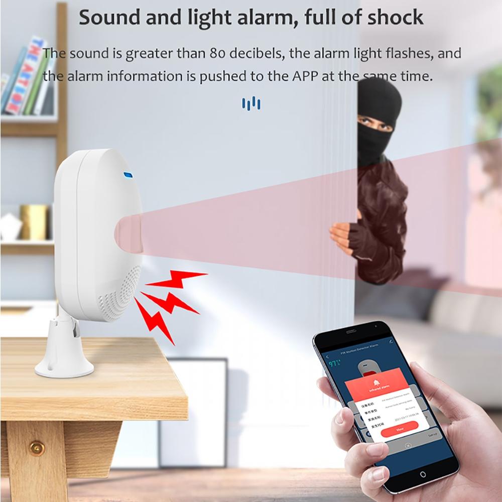 Smart Wifi Motion Sensor Alarm With Tuya App Control-1915197240205512708