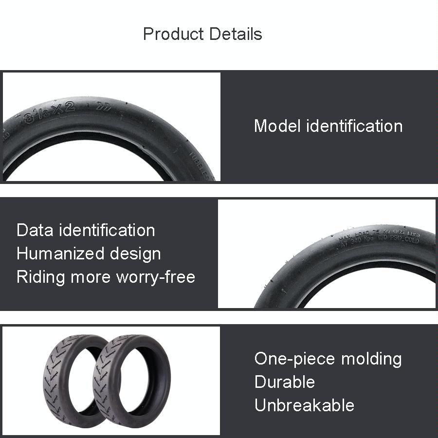 Xiaomi M365 / Pro Electric Scooter Tires - Inner & Outer Black-1964932200386400260