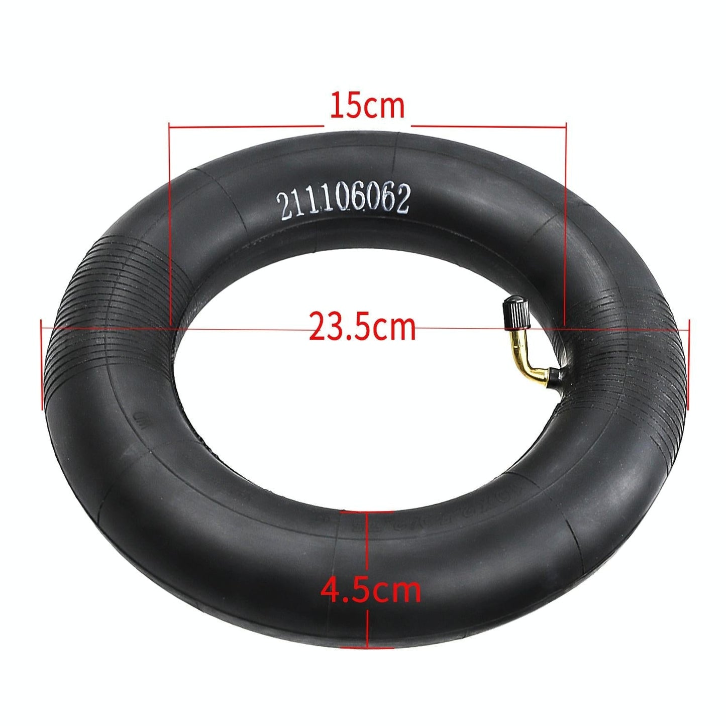 Electric Scooter Inner Tube - 10X2.5 / 2.75 45 Degree Valve Thickened Yellow Stripes-1964932191704190978