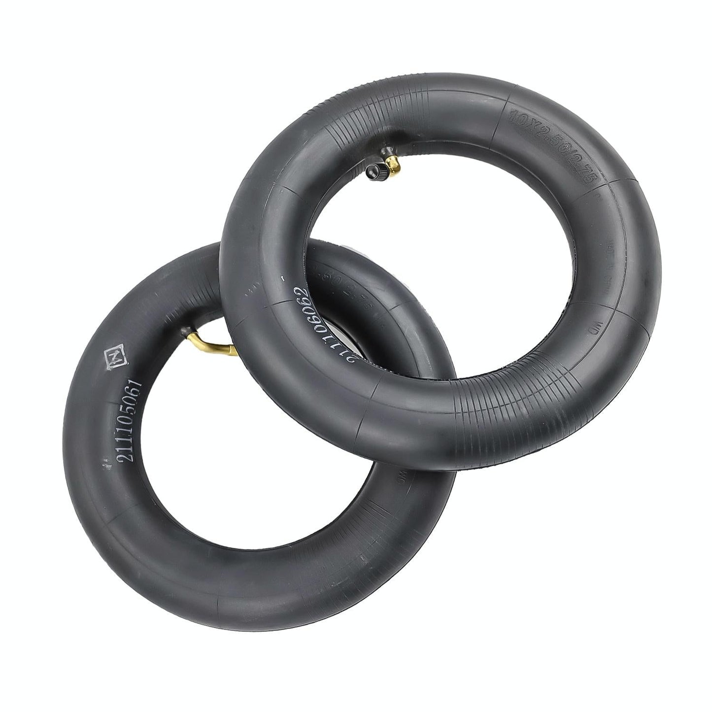 Electric Scooter Inner Tube - 10X2.5 / 2.75 45 Degree Valve Thickened Yellow Stripes-1964932191704190979