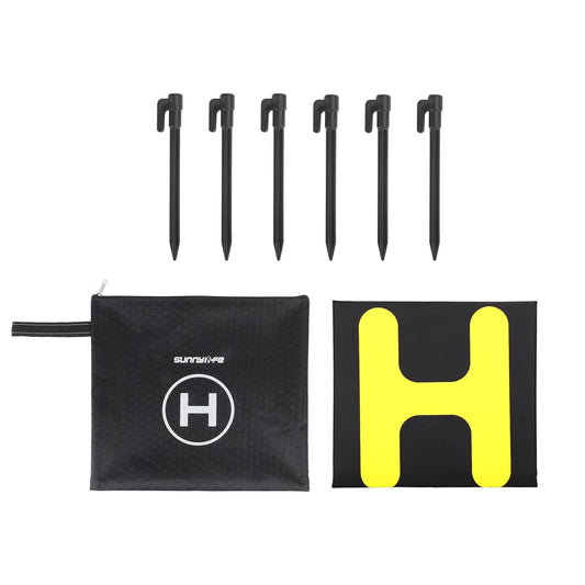 Double-Sided Folding Drone Apron With Ground Spikes - Universal Hexagonal Design-1915197757287698433