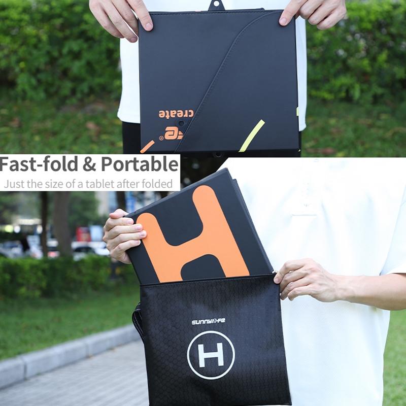 Double-Sided Folding Drone Apron With Ground Spikes - Universal Hexagonal Design-1915197757287698438