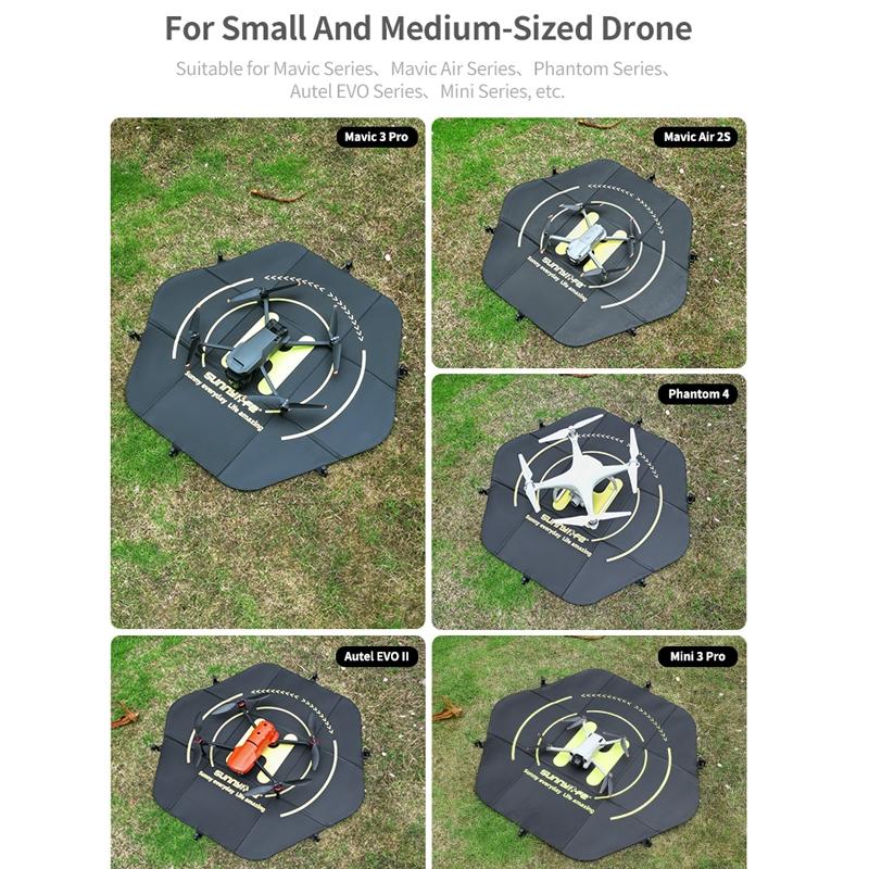 Double-Sided Folding Drone Apron With Ground Spikes - Universal Hexagonal Design-1915197757287698441