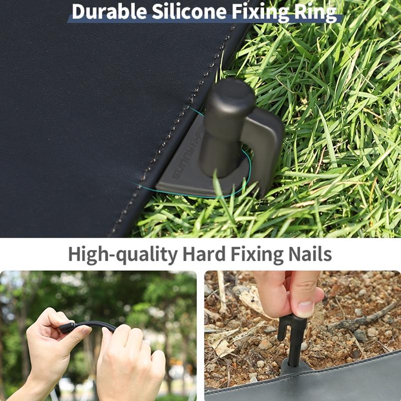 Double-Sided Folding Drone Apron With Ground Spikes-1915197236883623943