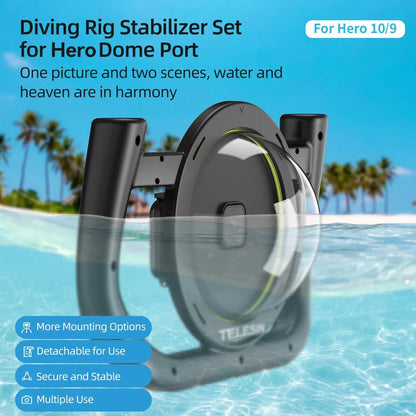 Waterproof Handheld Stabilizer Housing With Cold Shoe And 1 / 4 Thread - 30M-1915197728506384385