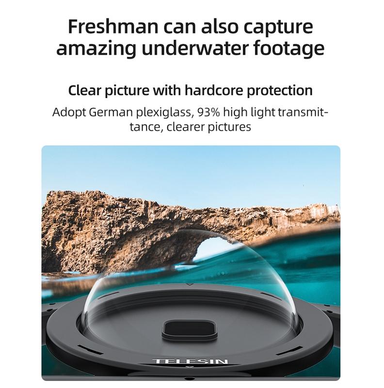 Waterproof Handheld Stabilizer Housing With Cold Shoe And 1 / 4 Thread - 30M-1915197728506384388