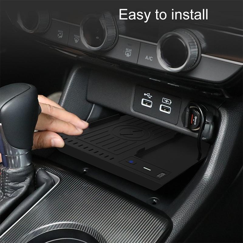 Wireless Charger For Left-Hand Drive Honda Civic / Integra 22-23 - Black-1915196883815501826