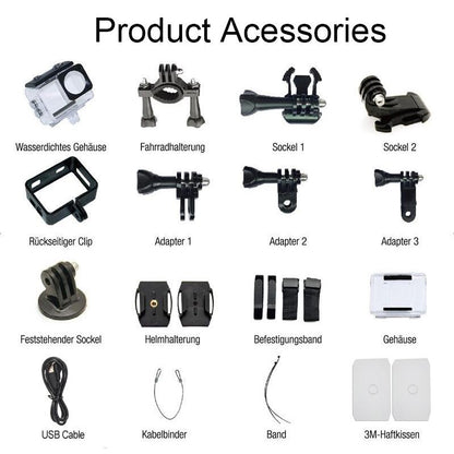 Outdoor Waterproof Dual Screen Wifi Sports Camera With Anti-Shake Hd Video-1915196866878902274