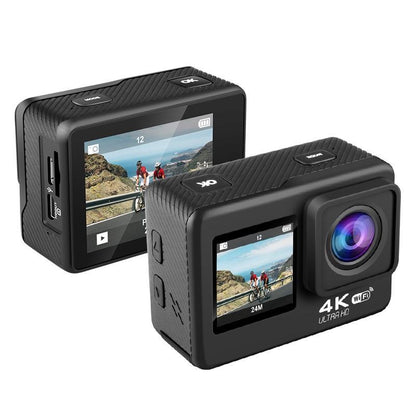 Outdoor Waterproof Dual Screen Wifi Sports Camera With Anti-Shake Hd Video-1915196866878902276