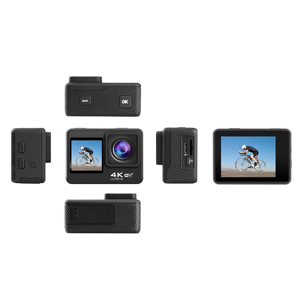 Outdoor Waterproof Dual Screen Wifi Sports Camera With Anti-Shake Hd Video-1915196866878902277