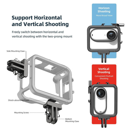 Amagisn Metal Rabbit Cage Protection For Insta360 Go 3 - Bezel Accessories-1915198338442072067