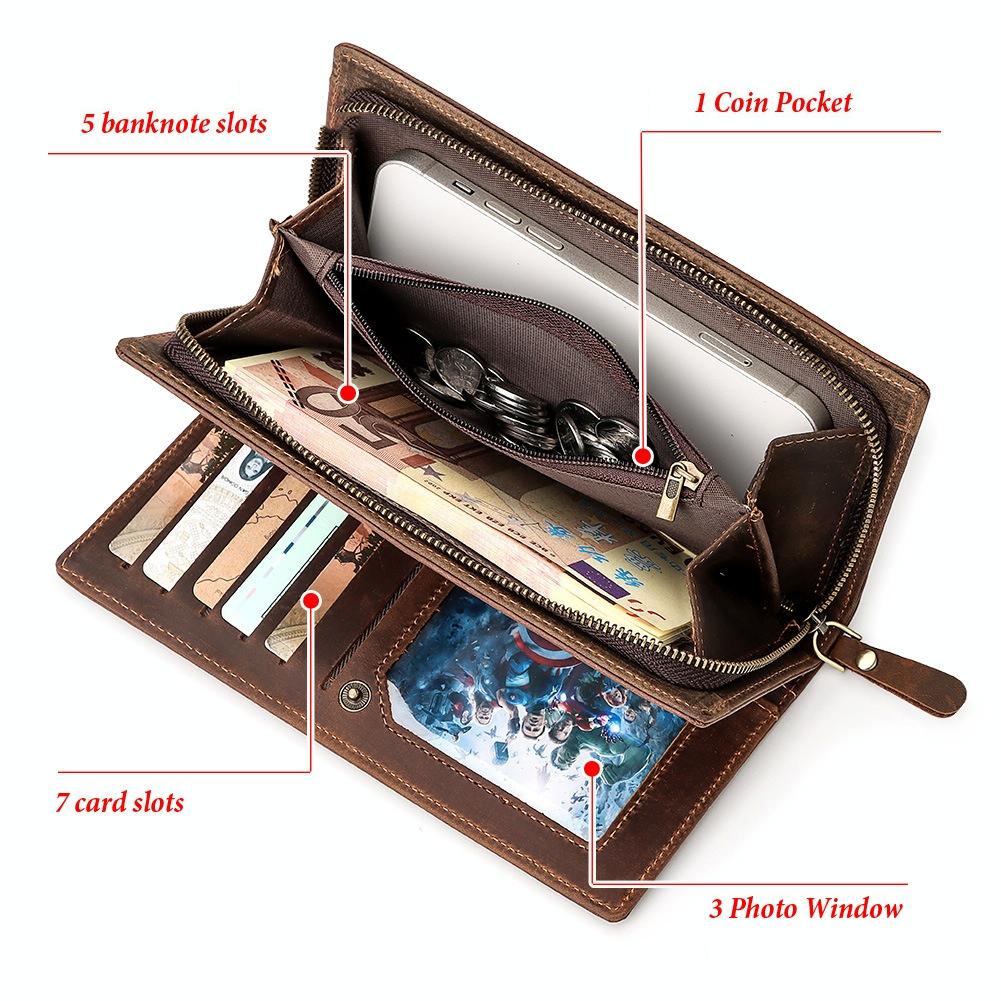 Men Leather Rfid Wallet - Sleek Design-1915196908469620740