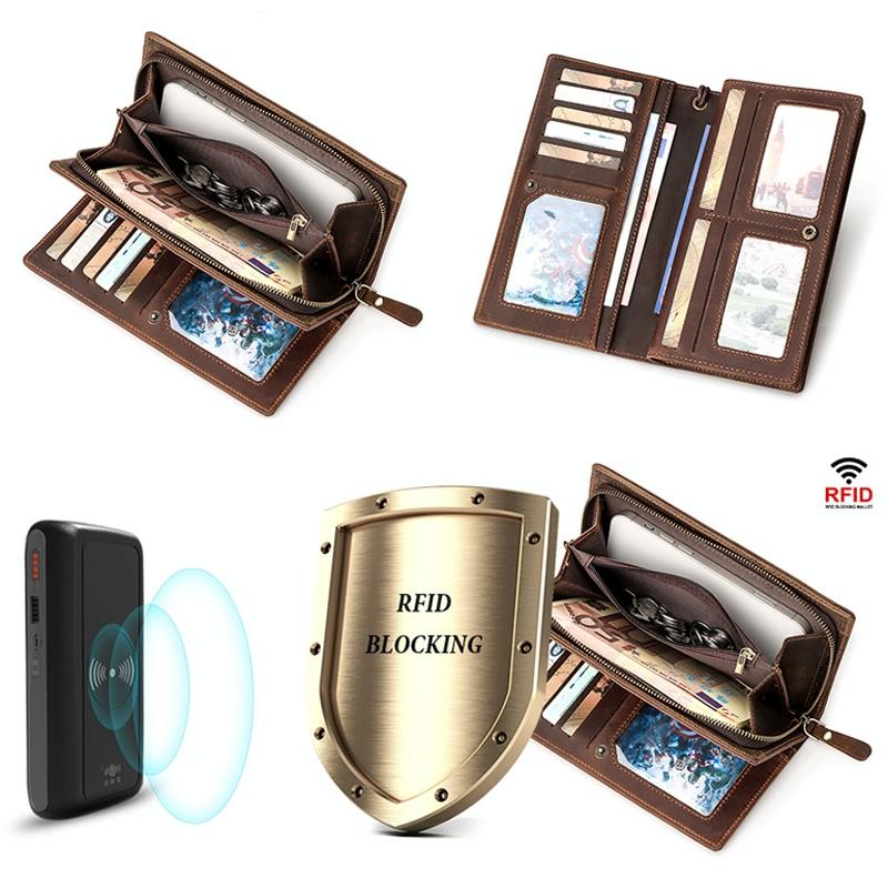 Men Leather Rfid Wallet - Sleek Design-1915196908469620741