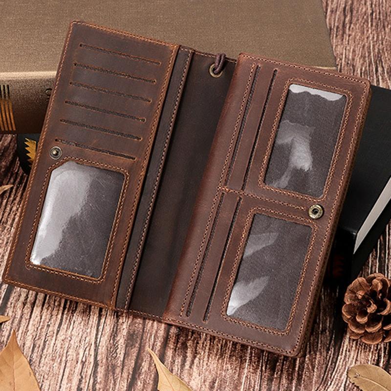 Men Leather Rfid Wallet - Sleek Design-1915196908469620743