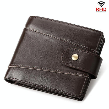 Men Multi-Card Anti-Magnetic Wallet - Compact Design-1915196855675916290