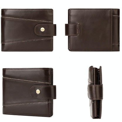 Men Multi-Card Anti-Magnetic Wallet - Compact Design-1915196855675916288