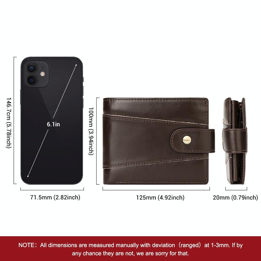 Men Multi-Card Anti-Magnetic Wallet - Compact Design-1915196855675916289