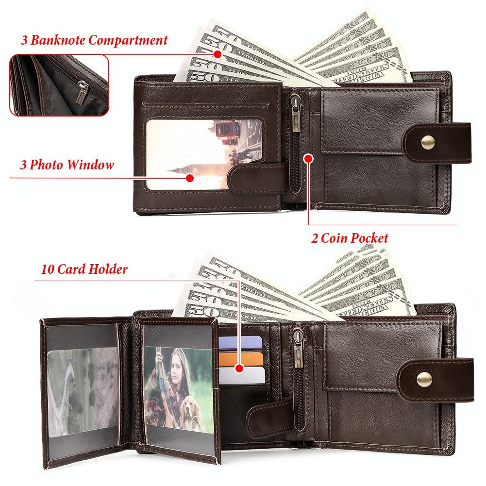 Men Multi-Card Anti-Magnetic Wallet - Compact Design-1915196855675916292