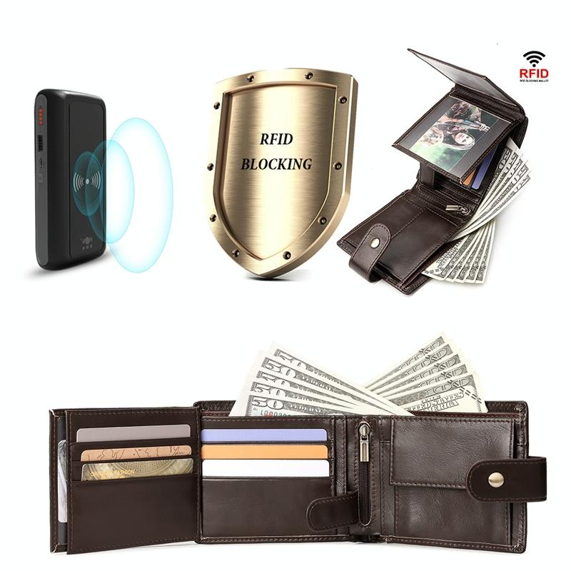 Men Multi-Card Anti-Magnetic Wallet - Compact Design-1915196855675916293