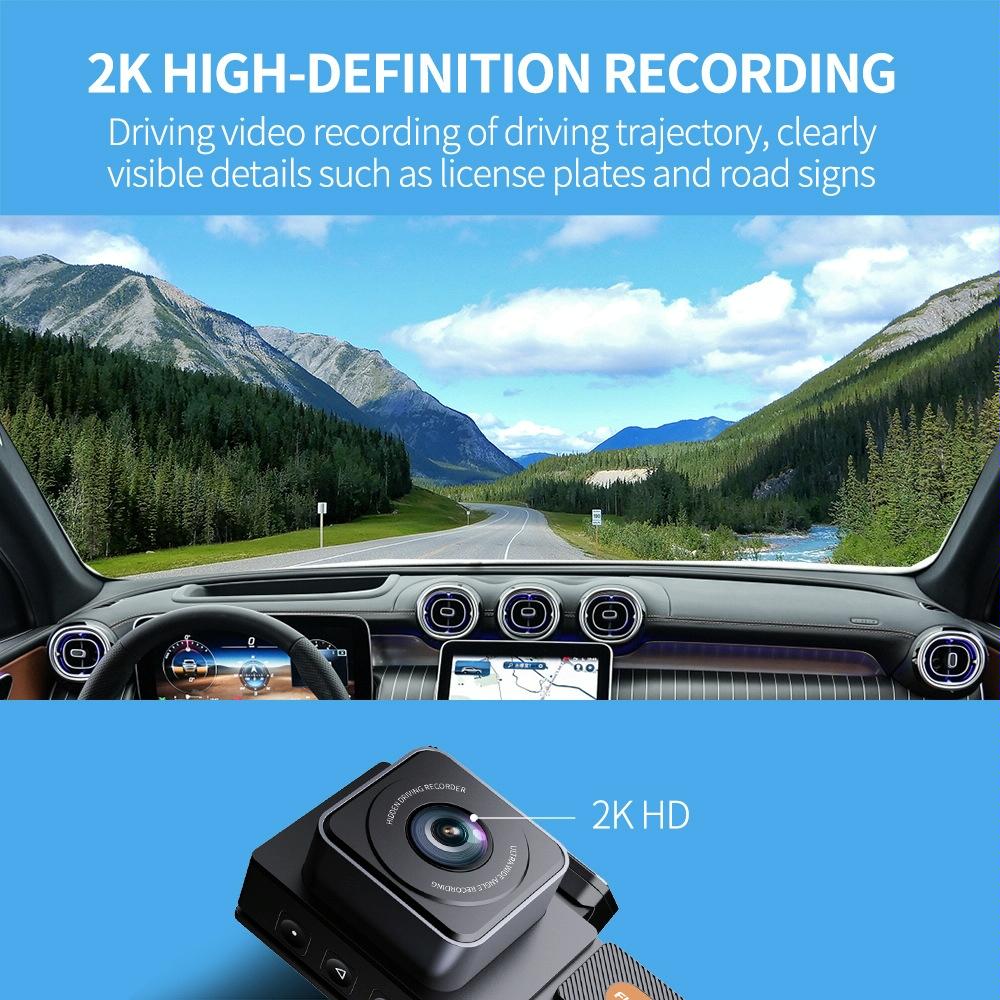 2K Hd Night Vision Car Recorder With Wifi And Single Recording-1964932185878302726