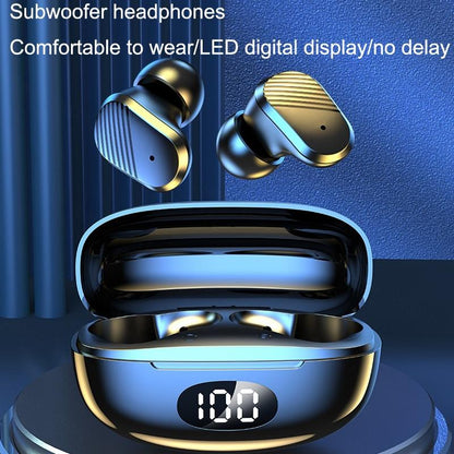 Wireless In-Ear Gaming Earphones With Digital Display - Black-1915196852702154753