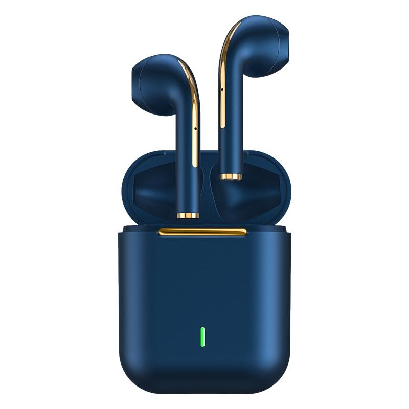 Wireless In-Ear Earphones With Long Battery Life - Bluetooth 5.0 Blue-1915196867487076360