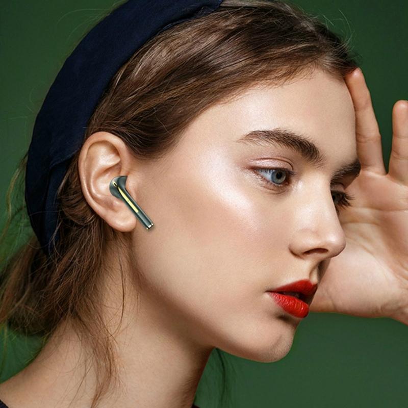 Wireless In-Ear Earphones With Long Battery Life - Bluetooth 5.0 Blue-1915196867487076359