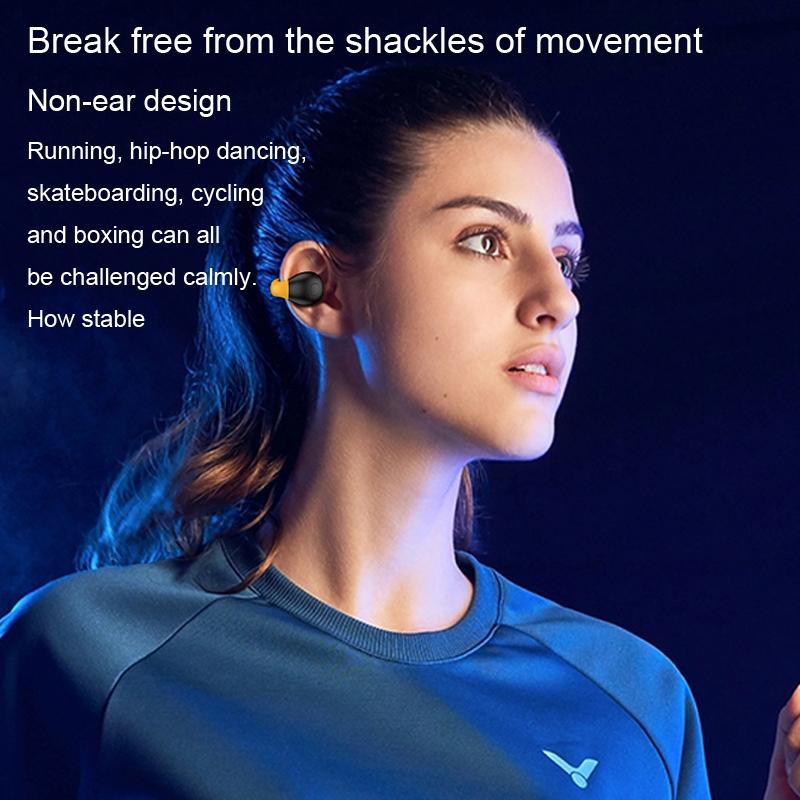 Wireless Ear Clip Bluetooth Headset With Led Display - Noise Reduction-1915196861329838089