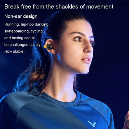 Wireless Ear Clip Bluetooth Headset With Led Display - Noise Reduction-1915196861329838089