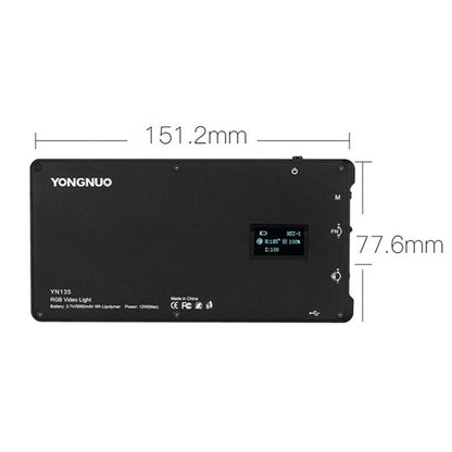 135Leds Dual Colour Temperature Pocket Fill Light - Black-1964932231524913157