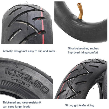 Upgrade Your Ninebot Max G30 Scooter With 10X2.5 Inflatable Tire Kit - Black-1964932186884935686