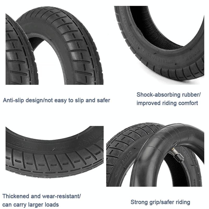 10X2 Inner Tube & Outer Tire Combo For Xiaomi M365 / M365 Pro Electric Scooter - Black-1964932181084213253