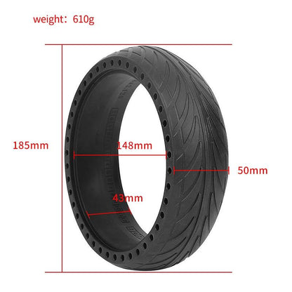 8X2.125 Inch No-Inflate Tire For Ninebot Es1 / 2 / 4 Scooter - Black-1964932187560218628