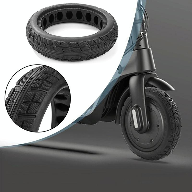 8.5 X 2.0 Inch Honeycomb Solid Tire For Xiaomi M365 Scooter - Inflatable Rubber Explosion-Proof Black-1964932214949023745