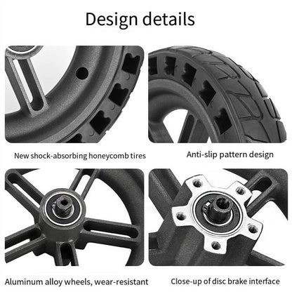 Shock-Absorbing Honeycomb Tire For Xiaomi M365 Electric Scooter With 8.5 Rear Wheel - Black Hub-1964932229977214981