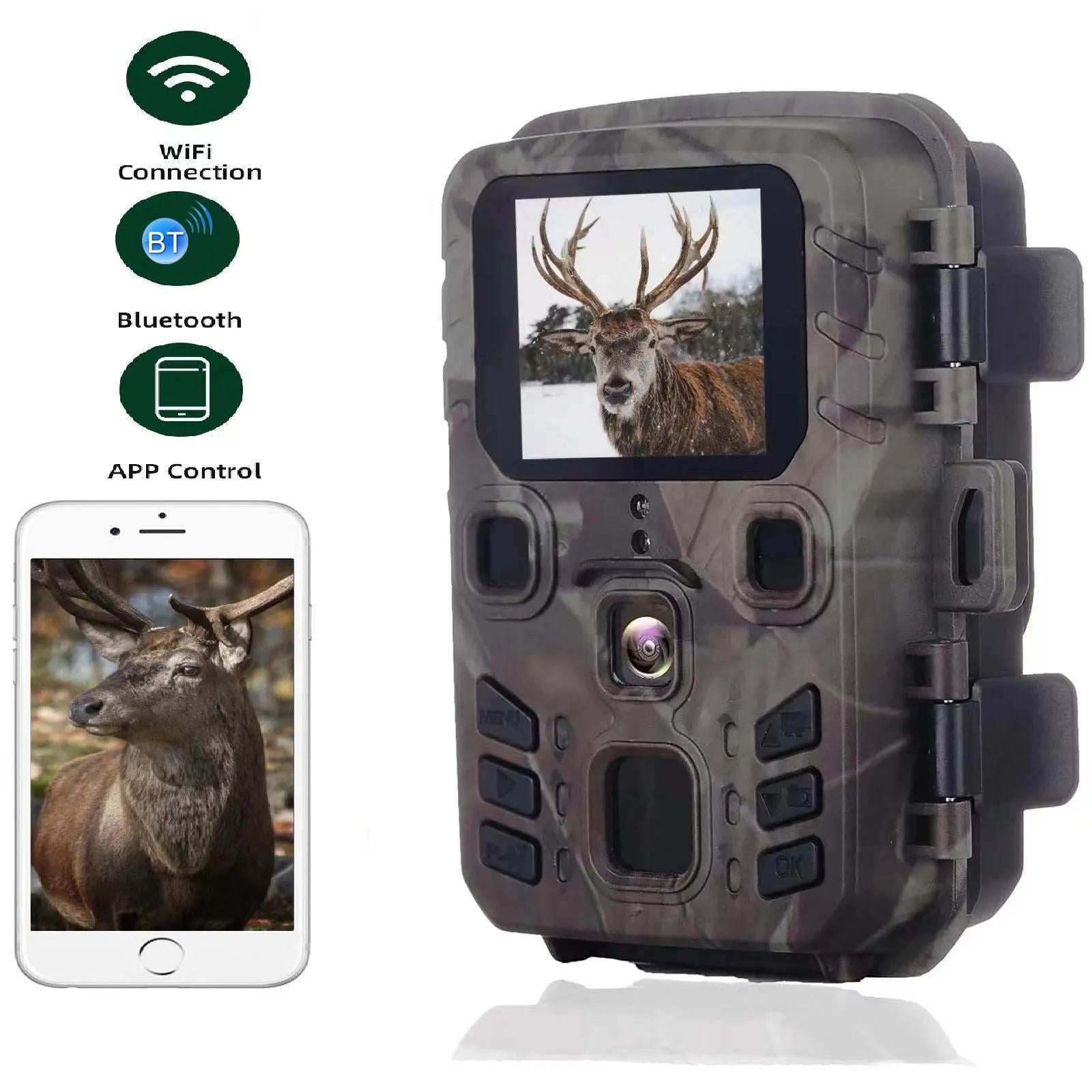 24Mp Wifi Hunting Camera With Bluetooth & Night Vision-1915198344561561604