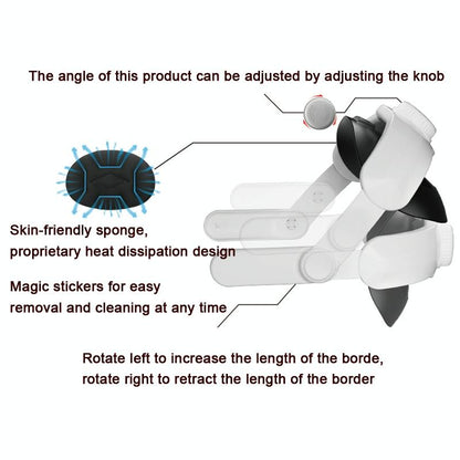 Meta Quest 3 Vr Head Strap - Adjustable-1964932205016911875