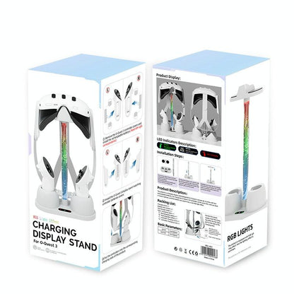 Vr Glasses Charging Base For Meta Quest 3 - Rgb Storage Bracket-1915196927583064069